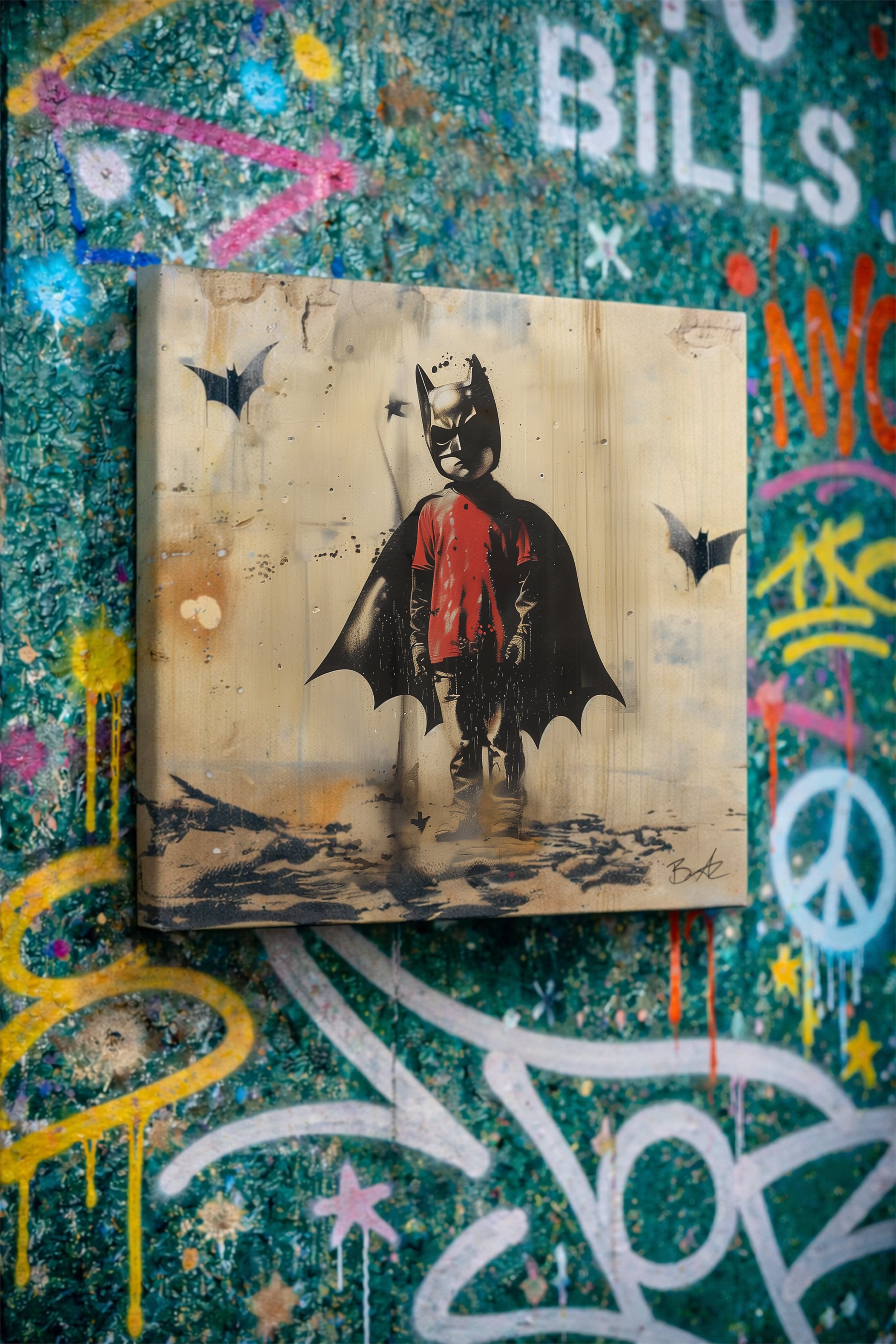 Bel Air Original Canvas Print 14"x14"